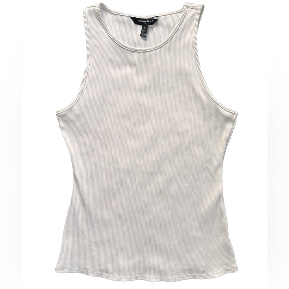 WHBM FORME Rib Tank white‎ womens large